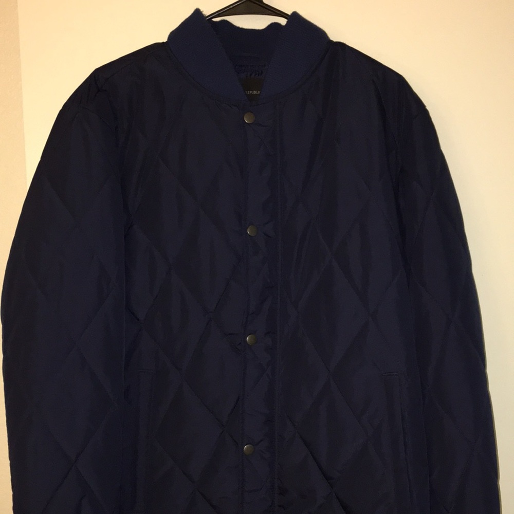Mens Banana Republic medium quilted Bomber Jacket L